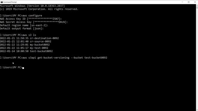 AWS Labs | Enable Versioning on S3 | AWS CLI | New Dashboard 2022 | AWS Tutorials | OneMinuteLab