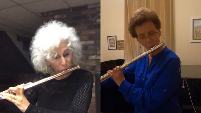 FLUTE DUET in A Minor #1 by Amina Figarova Performed by Laura Conwesser and Susan Palma Nidel смотреть онлайн