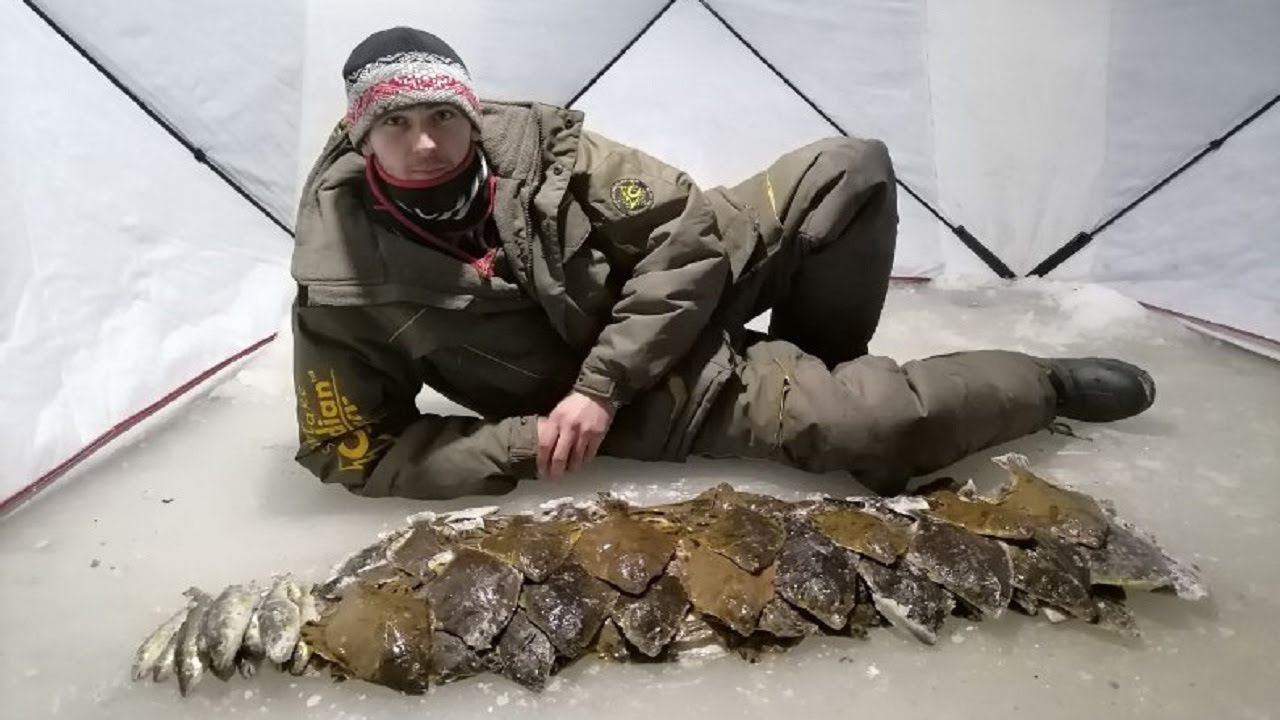 Зимняя рыбалка на камбалу. Рыбалка в Тавричанке. Нашел камбалинное поле. Поймал кучу камбалы.