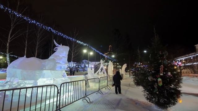Долгая прогулка по зимнему Томску / качественная съемка смотреть онлайн