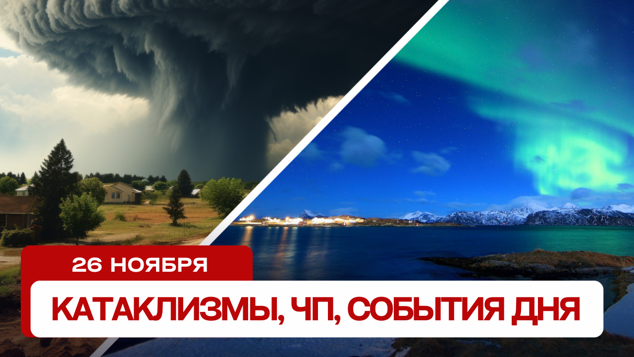 Катаклизмы сегодня 26.11.2023. Новости сегодня, ЧП, катаклизмы за день, события дня