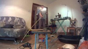 Жесткая сцепка для походных волокуш из стеклопластиковой арматуры