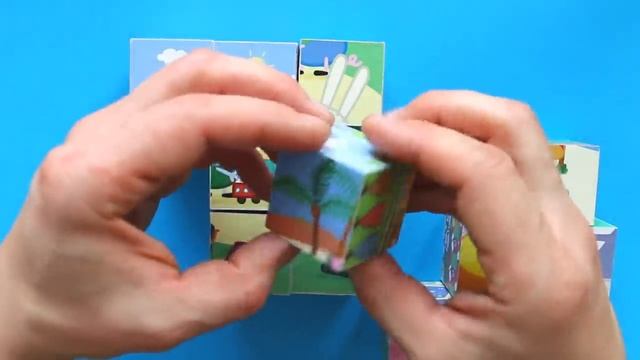 Пеппа и Друзья играют в песочнице собираем кубики пазлы для детей Свинка Пеппа смотреть онлайн