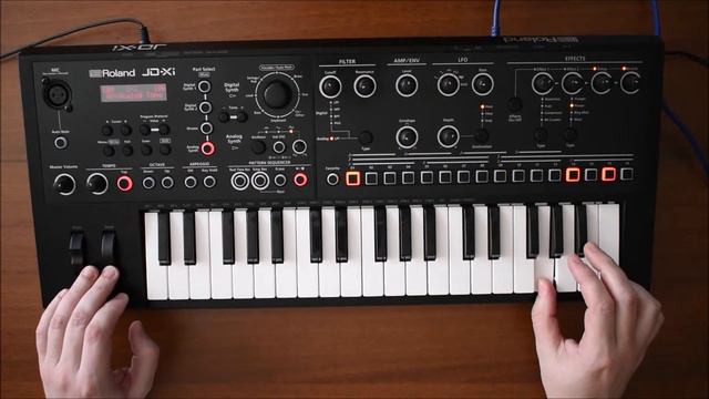 Roland JD-Xi testing and analog solo смотреть онлайн