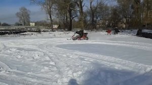 Снегокат с мотором для взрослых