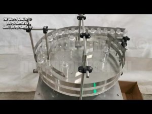 Вращающийся подающий стол. Оборудование для линии розлива. Стол для передвижения тары.