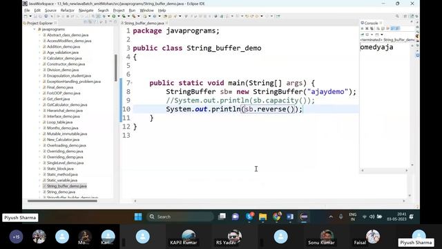 Java Class-40, Collection & Add element in ArrayList from excel sheet (4/5/2023)