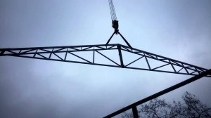 Монтаж металлических ферм