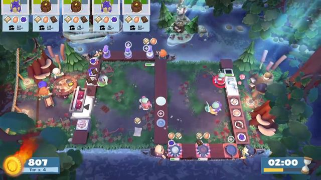 Overcooked! 2 - Campfire Cook Off 1-4 4 stars 4 players смотреть онлайн