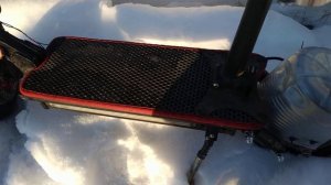 электросамокат зимой, утепление самоката.