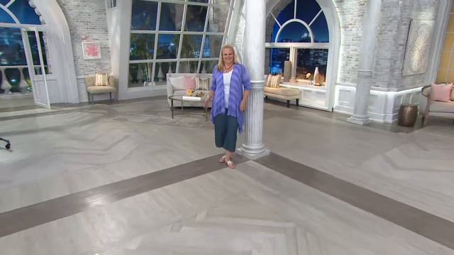 Attitudes by Renee Pull-On Denim Culotte Pants on QVC смотреть онлайн