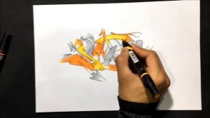 Como hacer un graffiti? / how to do a graffiti? SCPN sketch 2018