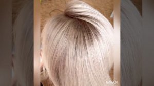 Блонд с затемнением корней