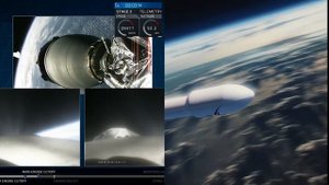 Сравнение запуска Falcon Heavy и симуляции этого же запуска