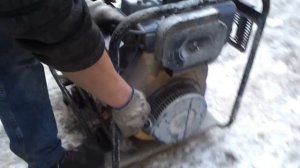 Запуск генератора зимой