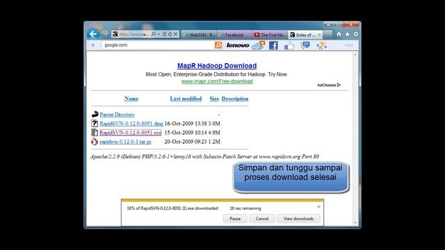 Installasi RapidSVN di Windows 7 смотреть онлайн