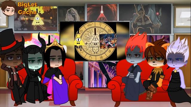 Disney Villains React to Bill Shipper + Belos(Gravity falls+owl house) | Gacha Club | Full Video