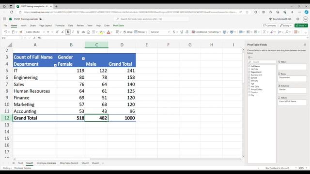 Learn Pivot Table in 10 Minutes - PIVOT table for Beginners (Microsoft EXCEL). Beginners guide.