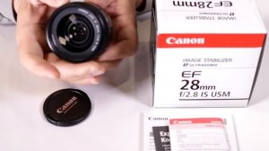 UNBOXING REVIEW | CANON EF 28mm f/2.8 IS USM Wide Angle Lens (Video)