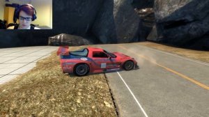 BeamNG Drive + Webcam - Chevrolet Corvette C5-R Crashes