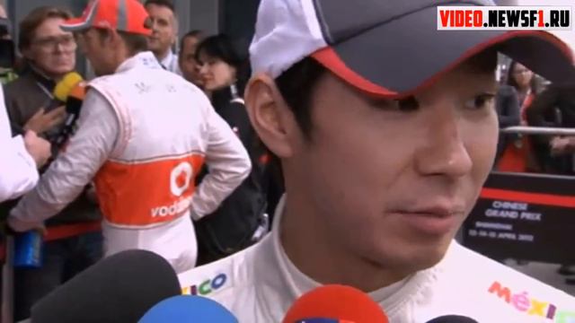 3-я стартовая позиция Кобаяши F1 2012 China (RUS)