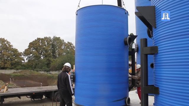 На Центральном водозаборе завершается установка фильтров для станции очистки воды, смотреть онлайн