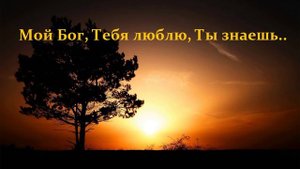 Мой Бог, Тебя люблю, Ты знаешь..