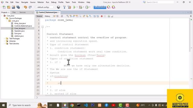 what is control statement in java with example