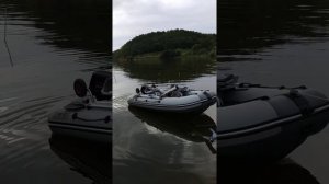 Глубокий слип лодки Компас 380 и тохатсу 9.9 с прицепом сст-7132-14(Саранский прицеп)