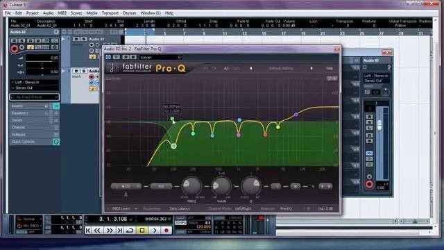 Обработка в Cubase 5