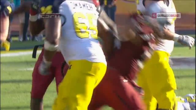 Jadeveon Clowney Hit vs. Michigan - Outback Bowl смотреть онлайн