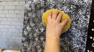 ДЕКОРАТИВНАЯ ШТУКАТУРКА | ЧЕРНЫЙ ФОН БЕЛЫЙ ШЕЛК