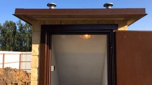 Пластиковый погреб с боковым вертикальным входом | Plastic cellar with side vertical entrance