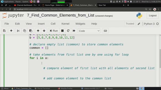 #7 Find Common Elements From Lists | Common Elements | Problem Solving In Python | Tech Blooded