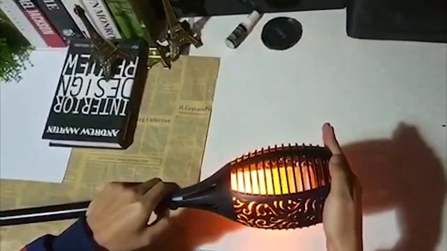 Садовый фонарь факел на солнечной батарее LED смотреть онлайн