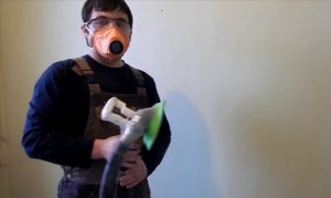 Как снять краску со стены без пыли | зачистить стены УШМ