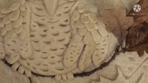 Сова из солёного теста.