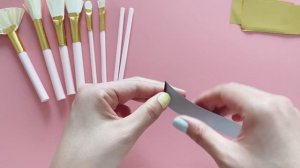 Diy Paper Makeup Brushes / Paper Brushes Set / diy 종이 메이크업 브러쉬