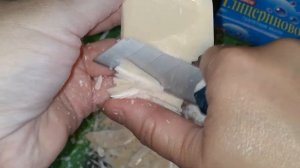 Глицериновое мыло #асмр #cutting_soap