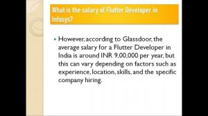 What is the salary of Flutter Developer in Infosys | Infosys me Flutter developer ki salary?