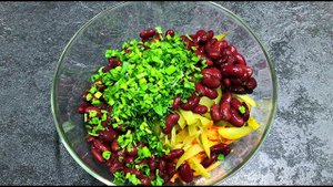 Божественный Салат из КРАСНОЙ ФАСОЛИ и МАРИНОВАННЫХ ОГУРЦОВ. Готовится за 10 минут