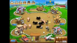 Веселая ферма. Печем пиццу , За прохождение уровня без клика по продуктам и медведям