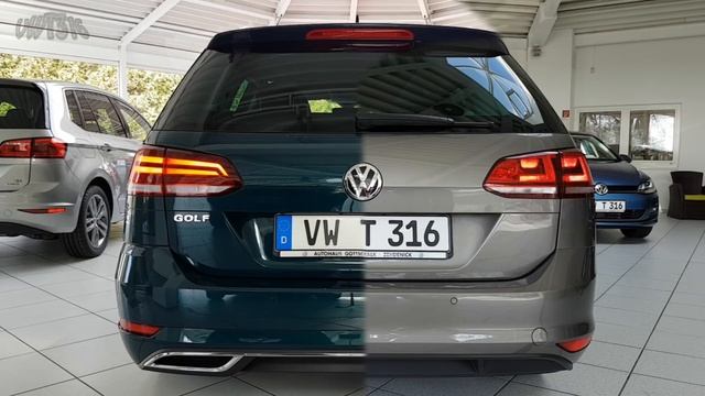 VW Golf 7 Variant Facelift 2018 LED Rückleuchten im direkten Vergleich zum Golf Variant 2017 смотреть онлайн