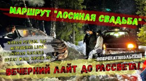 Маршрут "Лосиная свадьба"! Вечерний ЛАЙТ до рассвета. Patrol, L200, Navara, Hover. ПерекатиКольский