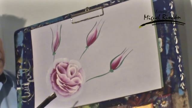 Pinceladas Básicas La Rosa en Pintura Decorativa con Miguel Rincón / one Stroke смотреть онлайн