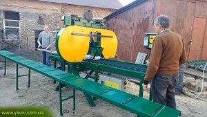 Ленточный делительный станок  ЛПГД-400 (для производства ламели и шпона, продольный распил доски)