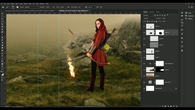 How to Design a Book Cover in Photoshop - The Lady Archer [Photoshop Tutorial] смотреть онлайн