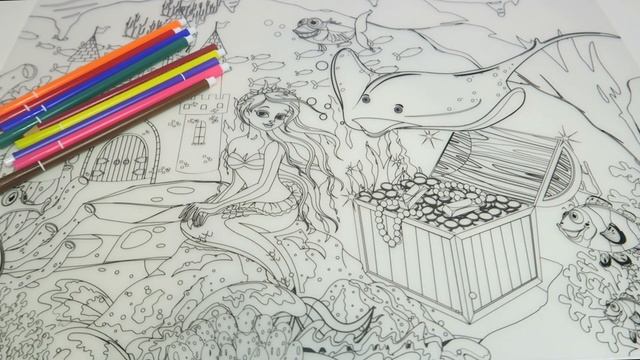 Коврик-раскраска Kid`s Fantasy, 50х35 см из FIX PRICE | Коврик для детского творчества смотреть онлайн