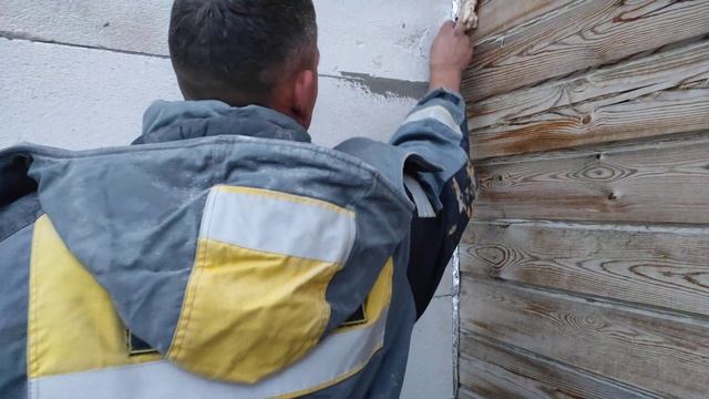 Пристройка с Автоклавного газобетона к брусовой стене. смотреть онлайн