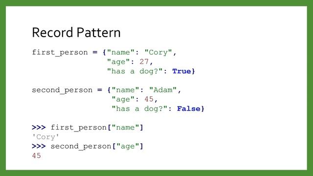 Dictionary Patterns смотреть онлайн